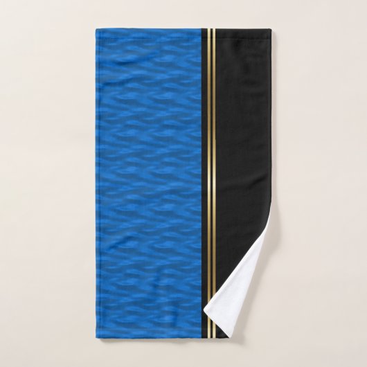 Blauw water bad handdoek (Handdoek)