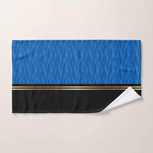 Blauw water bad handdoek (Handdoek)