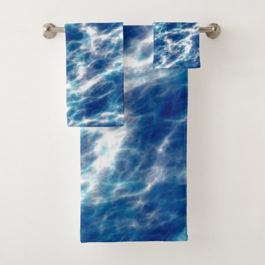 Blauw water bad handdoek (Insitu)