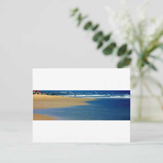 Blauw water briefkaart (Staand voorkant)