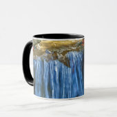 Blauw Water Bron Mok (Voorkant links)