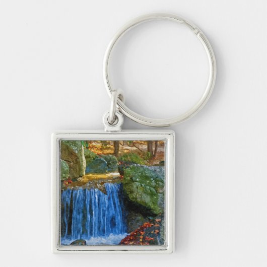 Blauw Water Bron Sleutelhanger (Voorkant)