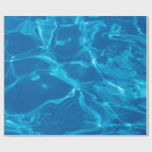 Blauw water cadeaupapier (Vlak)