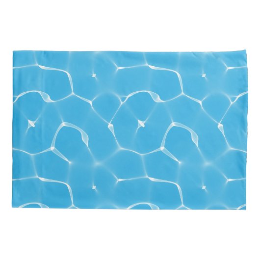 Blauw water caustics voor zwemmen Droom Kussensloo Kussensloop (Achterkant)