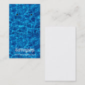 Blauw Water Design Oorbel Kaarten Visitekaartje (Voorkant / Achterkant)