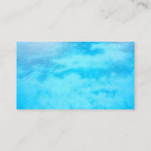 Blauw water Eenvoudige Visitekaartjes (Achterkant)
