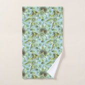 blauw water en Eucalyptus Bad Handdoek (Handdoek)