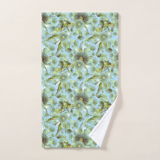  blauw water en Eucalyptus Bad Handdoek (Handdoek)