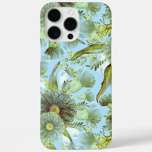 blauw water en Eucalyptus Case-Mate iPhone Case (Achterkant)