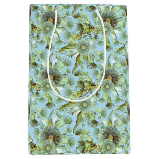  blauw water en Eucalyptus Medium Cadeauzakje (Voorkant)