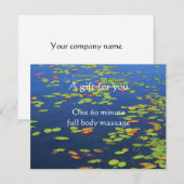 Blauw Water en Waterlelie Certificaat (Voorkant / Achterkant)