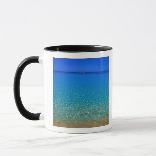 Blauw water, Exuma-eilanden, Bahama's. Mok (Links)