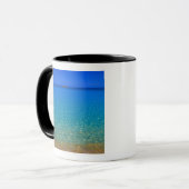 Blauw water, Exuma-eilanden, Bahama's. Mok (Voorkant links)