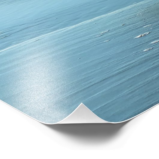 BLAUW WATER FOTO AFDRUK (Hoek)