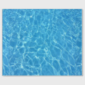 Blauw water getextureerd cadeaupapier (Vlak)