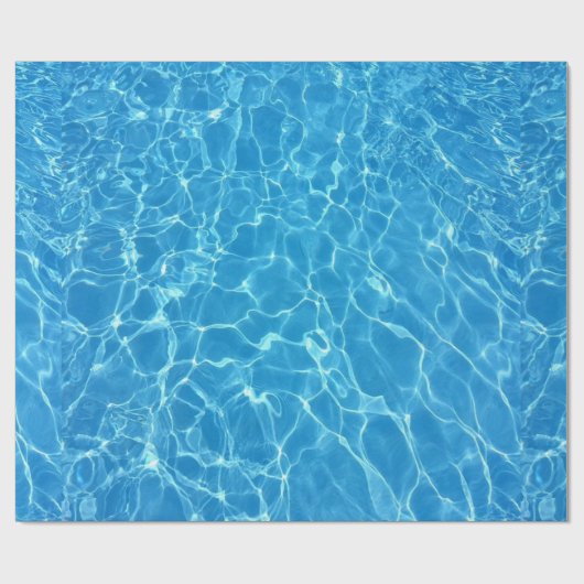 Blauw water getextureerd cadeaupapier (Vlak)