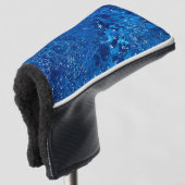 Blauw water golfheadcover (3/4 voorkant)