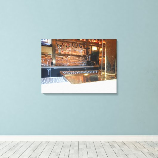 Blauw Water Grill Canvas Afdruk (Insitu (Houten vloer))