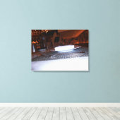 Blauw Water Grill Canvas Afdruk (Insitu (Houten vloer))