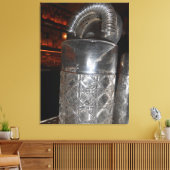 Blauw Water Grill Canvas Afdruk (Insitu (Woonkamer))