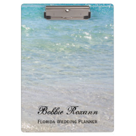 Blauw water klembord