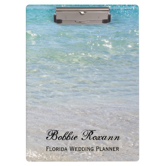 Blauw water klembord (Voorkant)