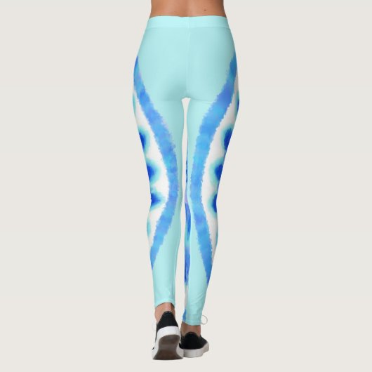 Blauw water leggings (Achterkant)