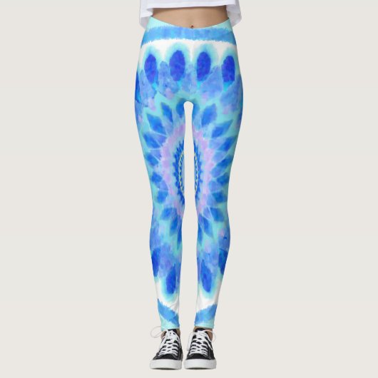 Blauw water leggings (Voorkant)