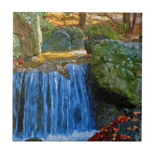 Blauw Water Lent Tegeltje (Voorkant)