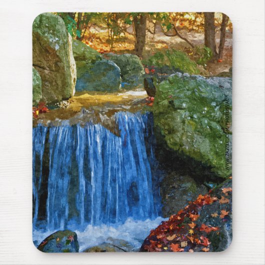 Blauw Water Lentepad Muismat (Voorkant)