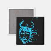 blauw water magneet (Voorkant / Achterkant)