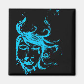 blauw water magneet (Voorkant)