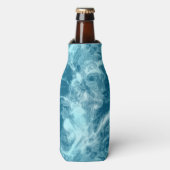 Blauw Water Marmer Flesjeskoeler (Fles Voorkant)