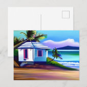 blauw water | Ocean Art Briefkaart (Voorkant / Achterkant)