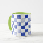 Blauw Water Palet Mok (Voorkant links)