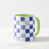 Blauw Water Palet Mok (Voorkant rechts)