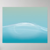 Blauw water poster (Voorkant)
