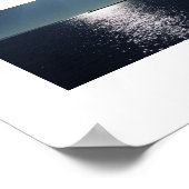 Blauw Water Reflectie Oceaan Kleur Fotografie Poster (Hoek)