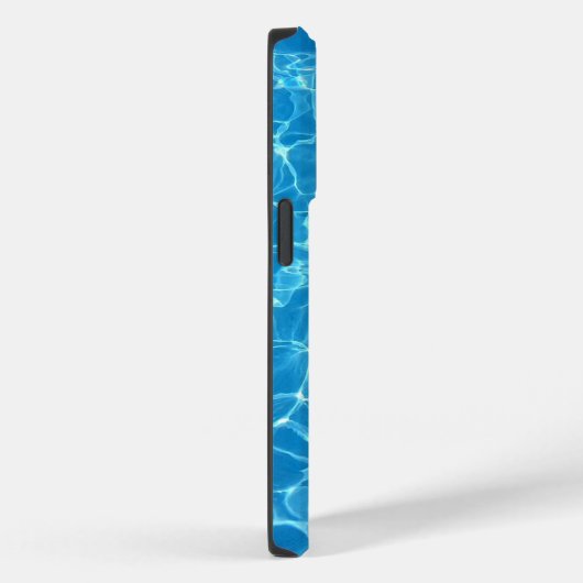 Blauw water reflecties monogram Case-Mate iPhone case (Achterkant / Rechts)