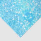 Blauw water rimpelt watertexturen moderne nautisch tissuepapier (Detail)