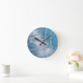 Blauw water ronde klok (Huis)