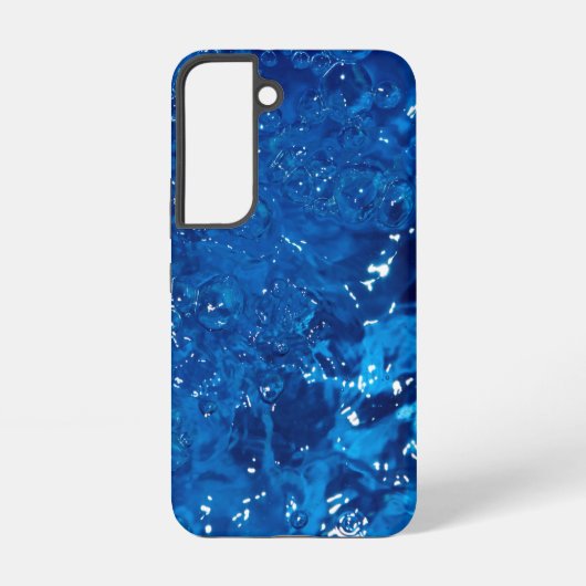 Blauw water samsung galaxy hoesje (Achterkant)