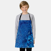 Blauw water  schort (Gedragen)