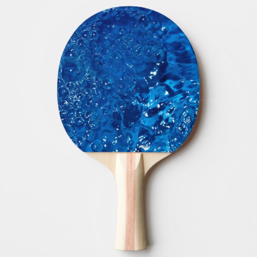 Blauw water tafeltennisbatje (Voorkant)