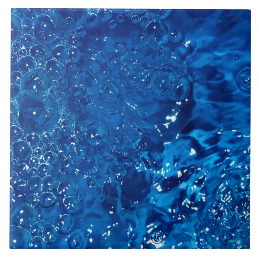 Blauw water tegeltje (Voorkant)
