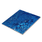 Blauw water tegeltje (Zijkant)