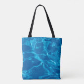 Blauw water tote bag (Achterkant)