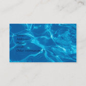 Blauw water visitekaartje (Achterkant)