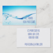 Blauw water visitekaartje (Voorkant / Achterkant)