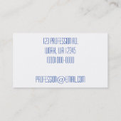 Blauw water visitekaartje (Achterkant)